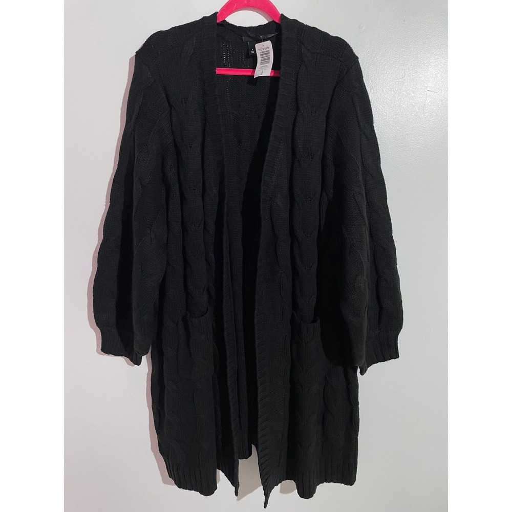 Torrid cable knit coatingan 4x heavy chunky minimalist Gothic Office Travel